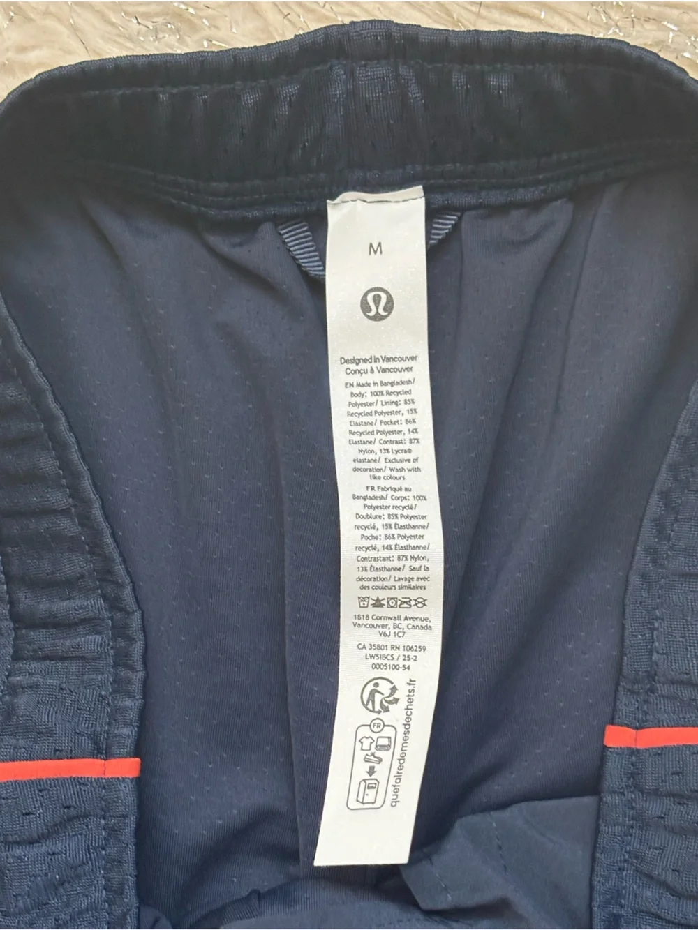 Lululemon Athletica Blue Women’s Mesh Wide-Leg High Rise Train Pants Size M